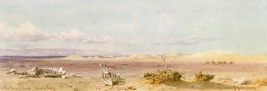 Sandbjerge i ørkenen, Cairo, Suez, 1859