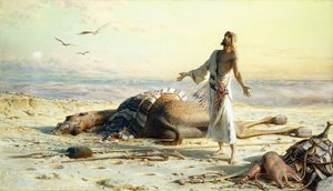 Forlis i ørkenen, 1886 af Carl Haag