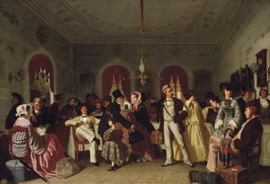 Første og anden klasses venteværelse, ca. 1860 af Carl Hendrik d Unker