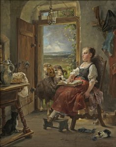 Carl Herpfer - Sovende bondepige