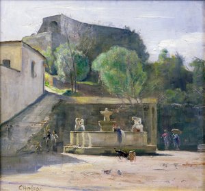 Ved springvandet, Italien af Carl Holsoe