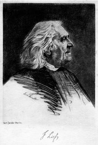 Franz Liszt 1811-1886, ungarsk komponist og pianist, 20. århundrede. af Carl Jander