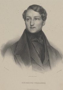 Portræt af pianisten og komponisten Sigismund Thalberg 1812-1871, ca. 1850.