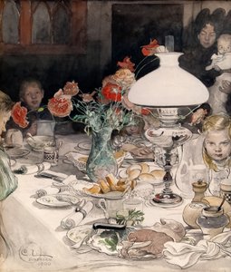 Omkring Aftenlampen af Carl Larsson