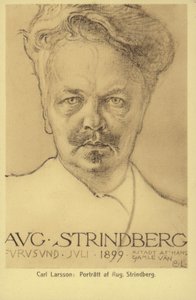 August Strindberg (1849-1912), svensk dramatiker, romanforfatter, digter og kunstner, 1899 af Carl Larsson