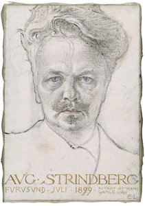 August Strindberg, 1899 af Carl Larsson