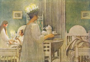 Julemorgen, udgivet i "Lasst Licht Hinin" (Lasst mere lys ind), 1908 af Carl Larsson