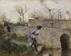 Fiskene bider! af Carl Larsson