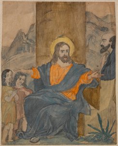Jesus velsigner børnene af Carl Larsson