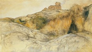 Marstrand Slot; Marstrands Fastning, 1893 af Carl Larsson