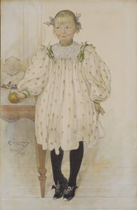 Martha Winslow som pige af Carl Larsson