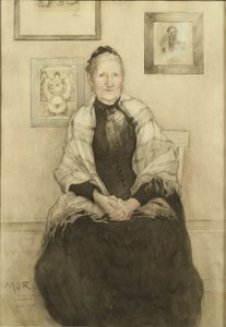Mor, ca. 1893 (wc på papir) af Carl Larsson
