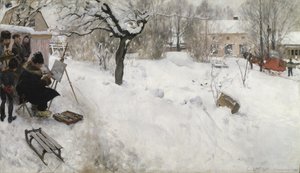 Friluftsmaler af Carl Larsson
