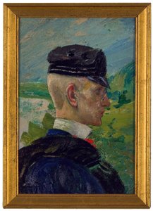 Portræt af en dreng. Studie til morgenbønner af Carl Larsson