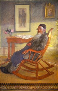 Portræt af kunstnerens far af Carl Larsson