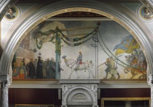 Kong Gustav Vasas indtog i Stockholm i 1523, 1908 af Carl Larsson
