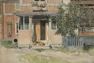 The Verandah, fra A Home-serien, ca. 1895 (wc på papir)