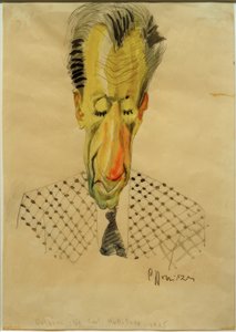 B.F.Dolbin / Karikatur af C.-F. Hollitzer, 1925 af Carl Leopold Hollitzer