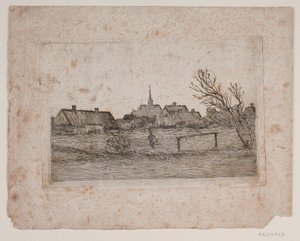 Hornbæk kirke, sommeraften af Carl Locher