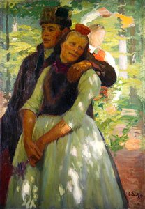Et par fra Schwalm (olie på lærred)
