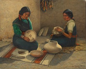 Hopi keramikmalere af Carl Moon