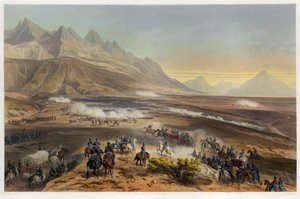 Battle of Buena Vista, fra The War Between the United States and Mexico, pub. 1851 (farvelitografi)