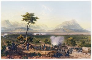 Capture of Monterey, fra The War Between the United States and Mexico, pub. 1851 (farvelitografi)