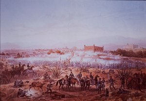 Mexicansk-amerikansk krig (1846-48), slaget ved Molino del Rey, amerikanske tropper angriber