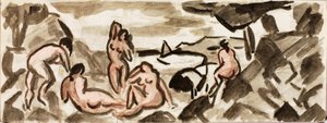 Gruppe af kvindelige nøgenbilleder af Carl Newman