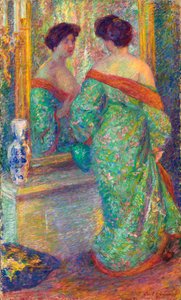 Lady Reflected in Mirror, før 1910.
