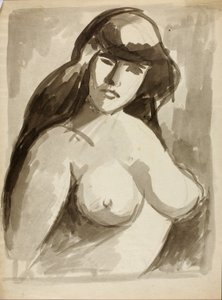 Nøgen kvindelig torso af Carl Newman