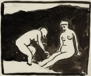 To kvindelige nøgenbilleder af Carl Newman