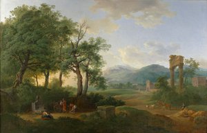Arkadisk landskab af Carl Philipp Schallhas