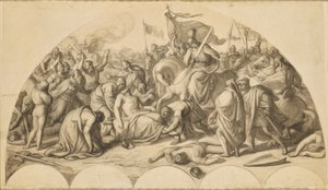 Rudolf I af Habsburg ved liget af Przemysl Ottokar II af Bøhmen