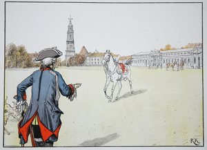 Gamle Fritz og hans yndlingshest af Carl Röchling