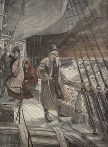 På dækket af et skib af Carl Rohling