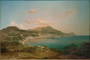 Udsigt over Genova af Carl Rottmann