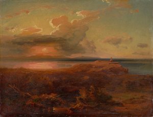 Carl Rottmann - "Aegina med Apollon-templet". Omkring 1835 af Carl Rottmann