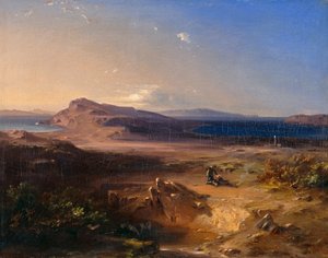 Delos af Carl Rottmann