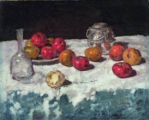 Stilleben med æbler, 1889