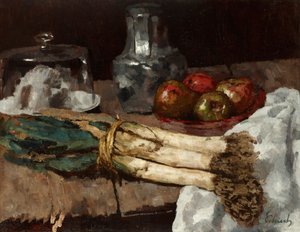 Stilleben med porrer