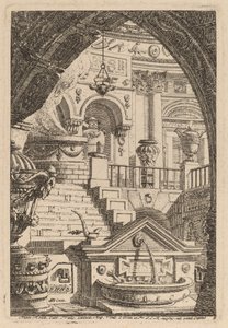 Fantasi om et antikt tempel af Carl Schütz