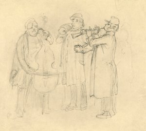 Bettelmusikanten, midten af slutningen af det 19. århundrede, c1924. af Carl Spitzweg