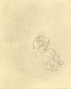 Der Antiquar, midten af slutningen af det 19. århundrede, c1924. af Carl Spitzweg