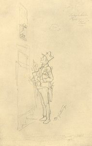 Der Gratulant, midten af slutningen af det 19. århundrede, c1924. af Carl Spitzweg