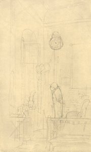 Der Kaktusfreund, midten af slutningen af det 19. århundrede, c1924. af Carl Spitzweg