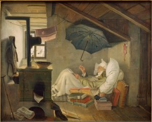 Der arme Poet af Carl Spitzweg