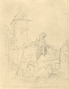 Die Schildwache, midten af slutningen af det 19. århundrede, c1924. af Carl Spitzweg