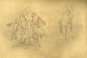 Fremde i Italien, midten af slutningen af 1800-tallet, c1924. af Carl Spitzweg