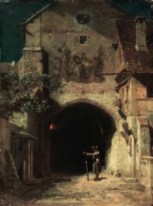 Gabende vagtpost af Carl Spitzweg